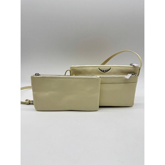 ZADIG & VOLTAIRE Stella wings leather women's crossbody + pouch DEFECTIVE - Picture 8 of 15